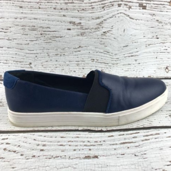 ALDO Shoes - ALDO Womens Size 8 Navy Leather Loafers Slip On